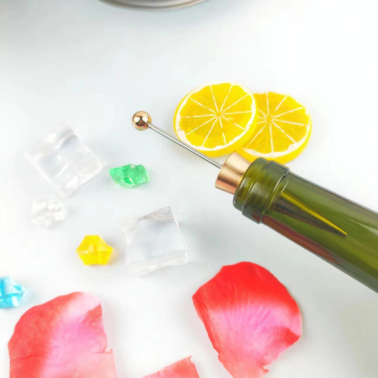 Alejo de zinc al por mayor DIY Rose Rose Gold Wine Rater